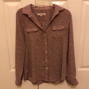 Loft button-up blouse